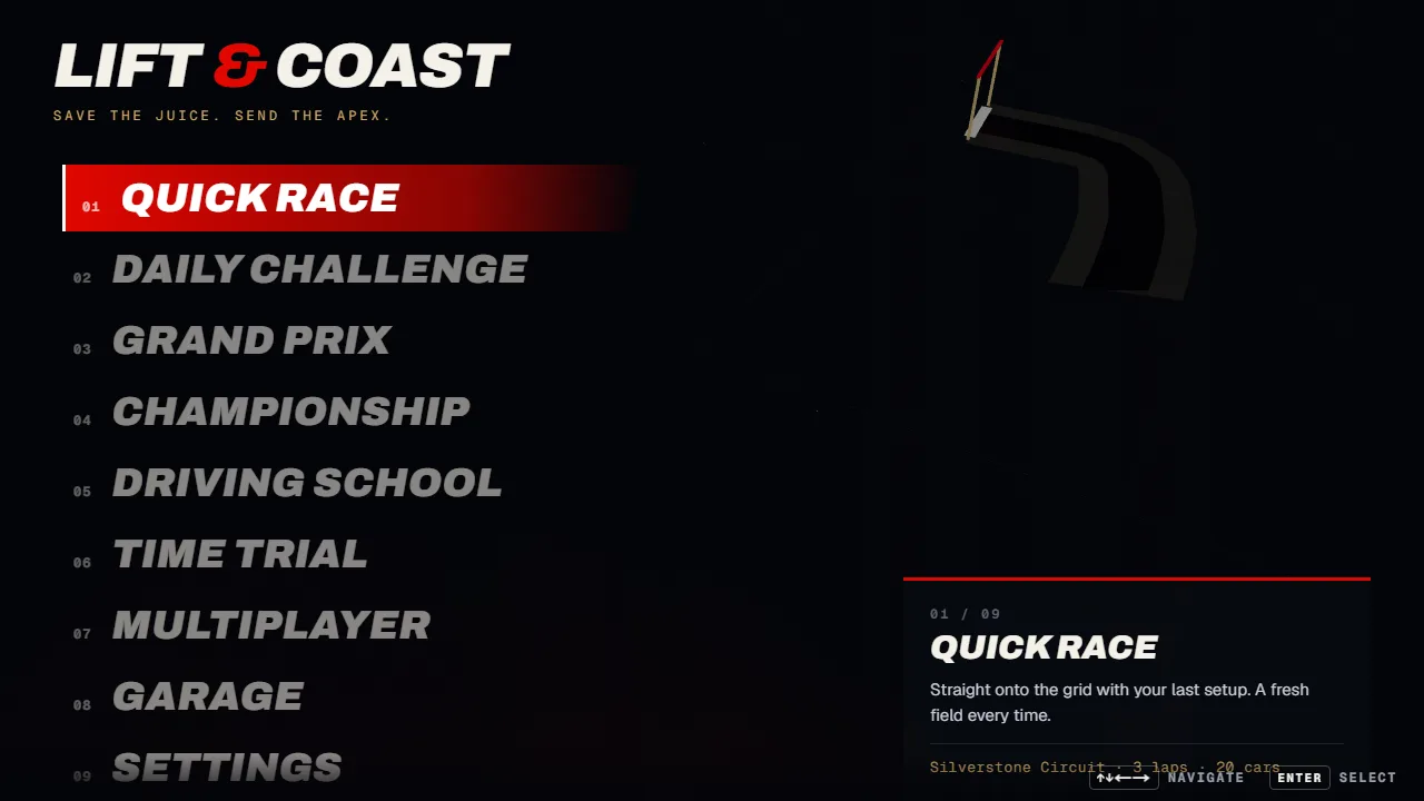 Lift & Coast browser game screenshot