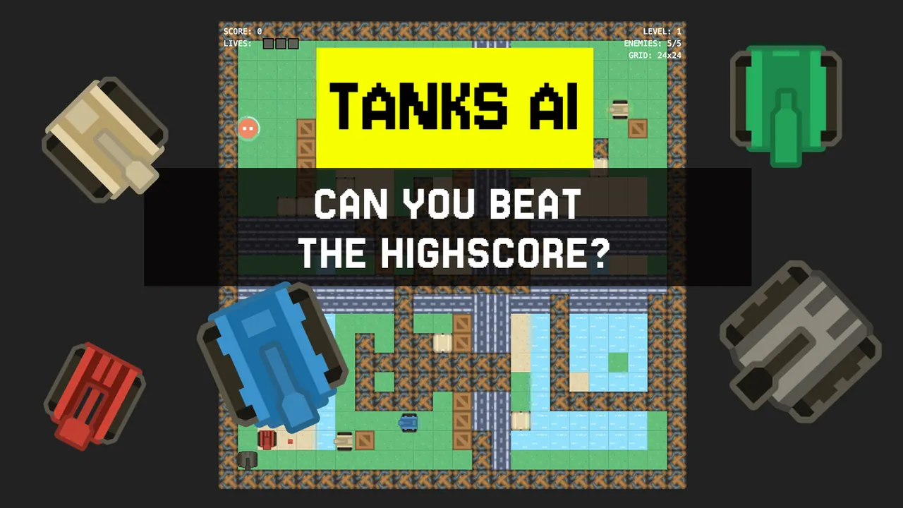 Tanks AI browser game screenshot