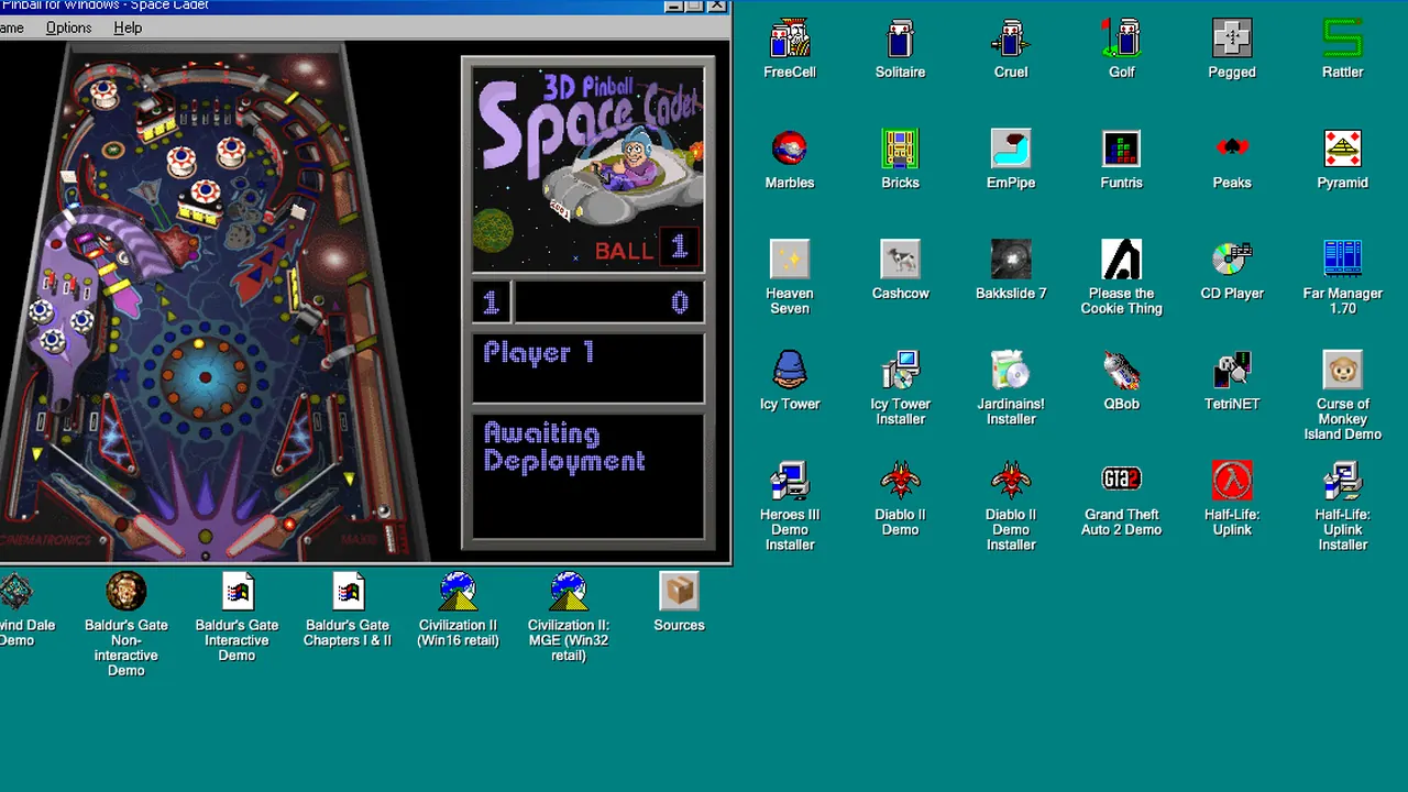 Windows 98 Games (Wine-Assembly) screenshot